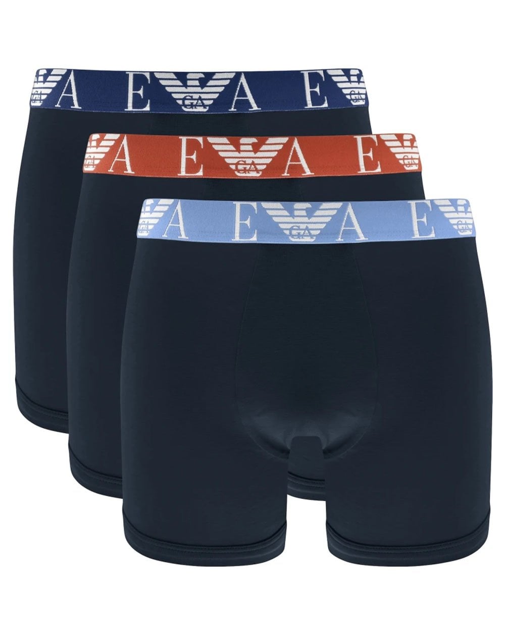Emporio Armani 3 Pack Boxer Shorts Navy/Multi