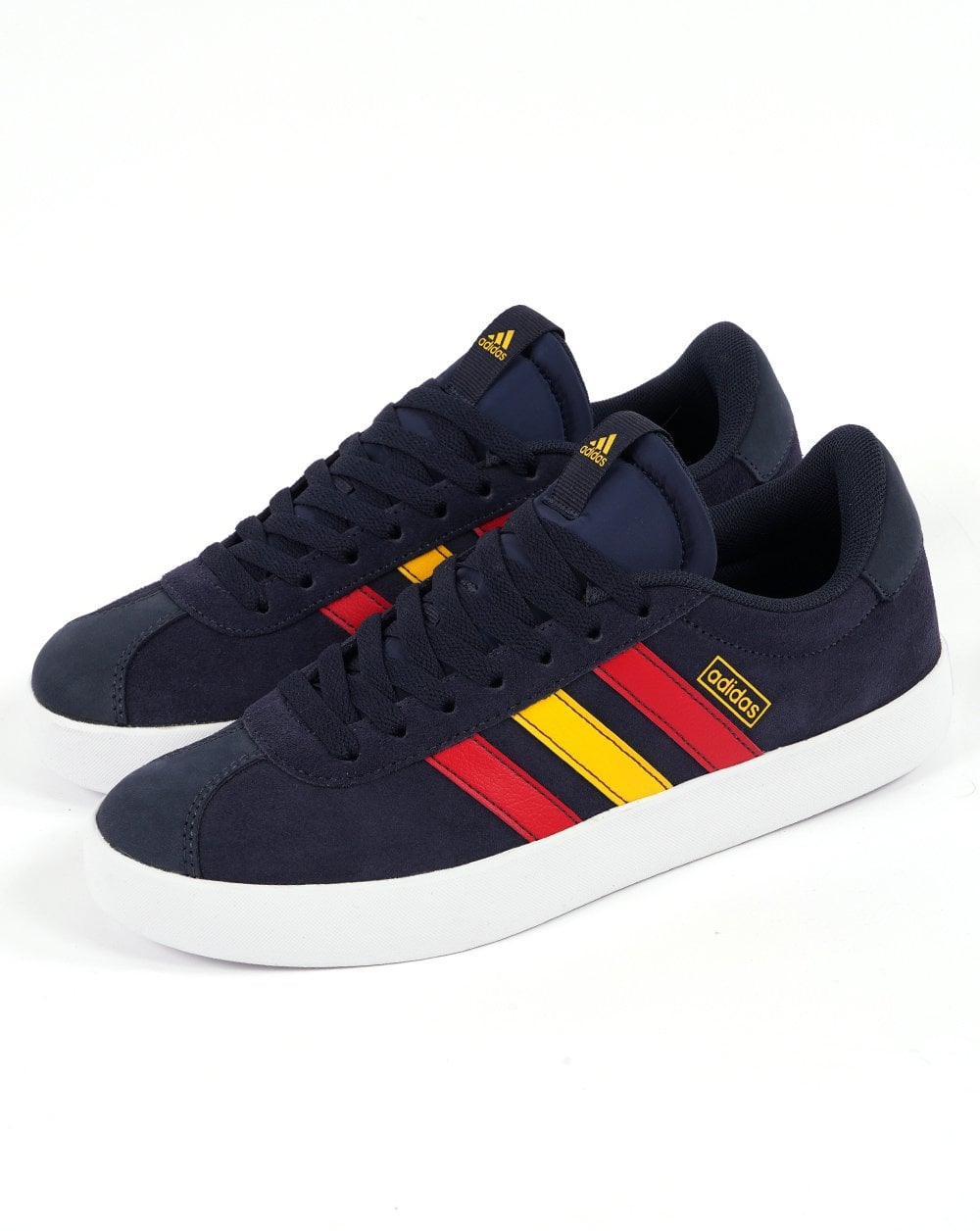Adidas VL Court 3.0 Trainers Navy Red Gold