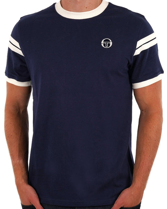 Sergio Tacchini Sella T Shirt Navy Blue