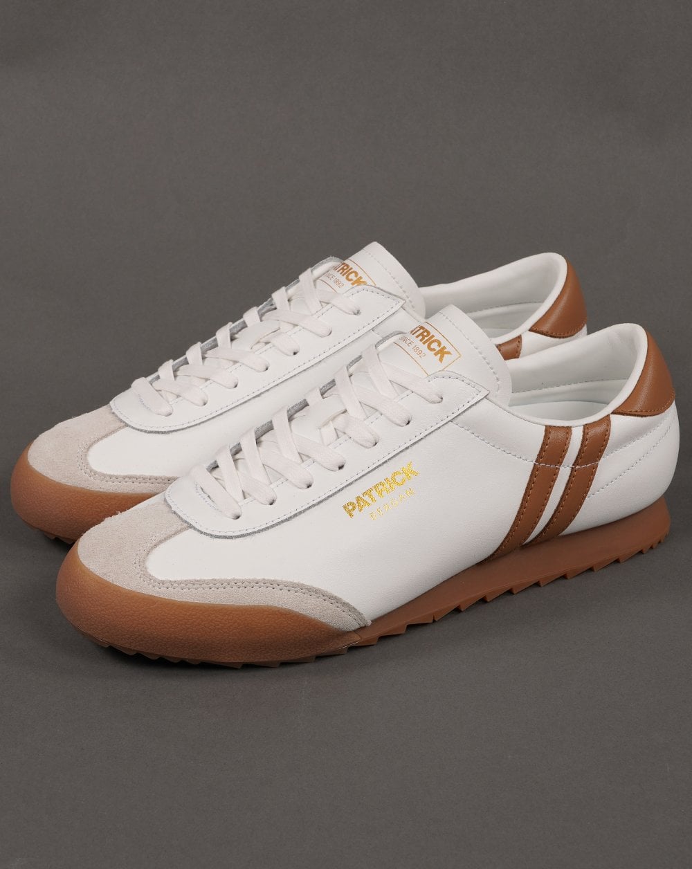 Patrick Bergan Trainers White/Tan