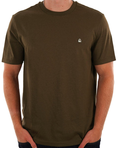 Benetton Small Logo T-shirt Khaki