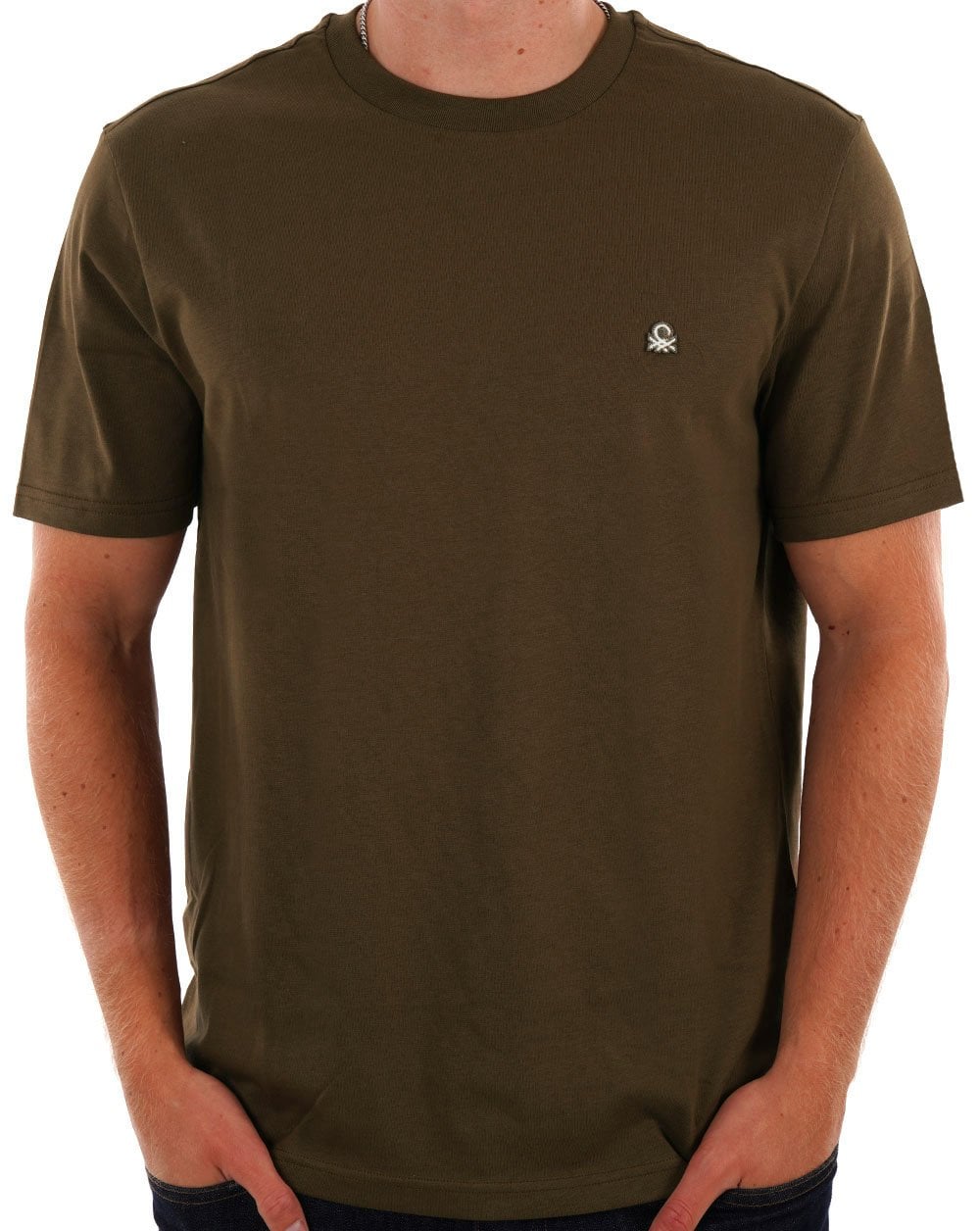 Benetton Small Logo T-shirt Khaki