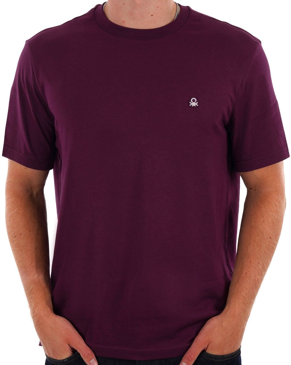 Benetton Small Logo T-shirt Plum