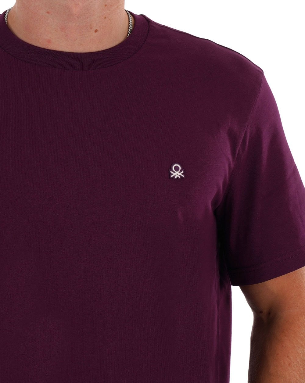 Benetton Small Logo T-shirt Plum