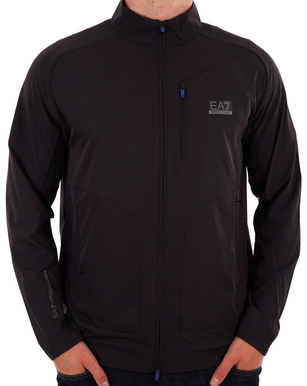 EA7 Emporio Armani Zip Jacket Black Bean