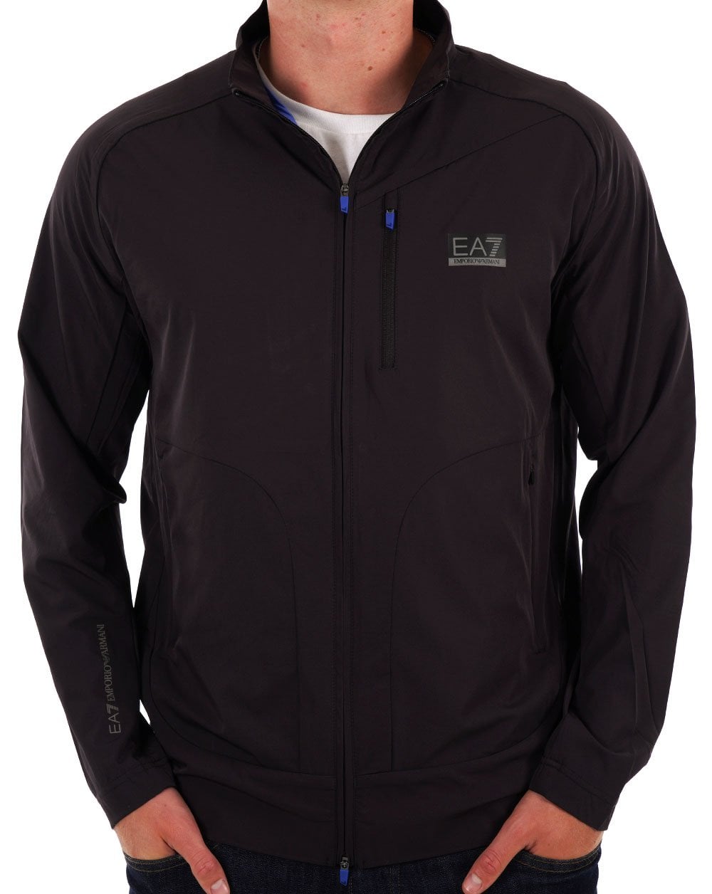 EA7 Emporio Armani Zip Jacket Black Bean
