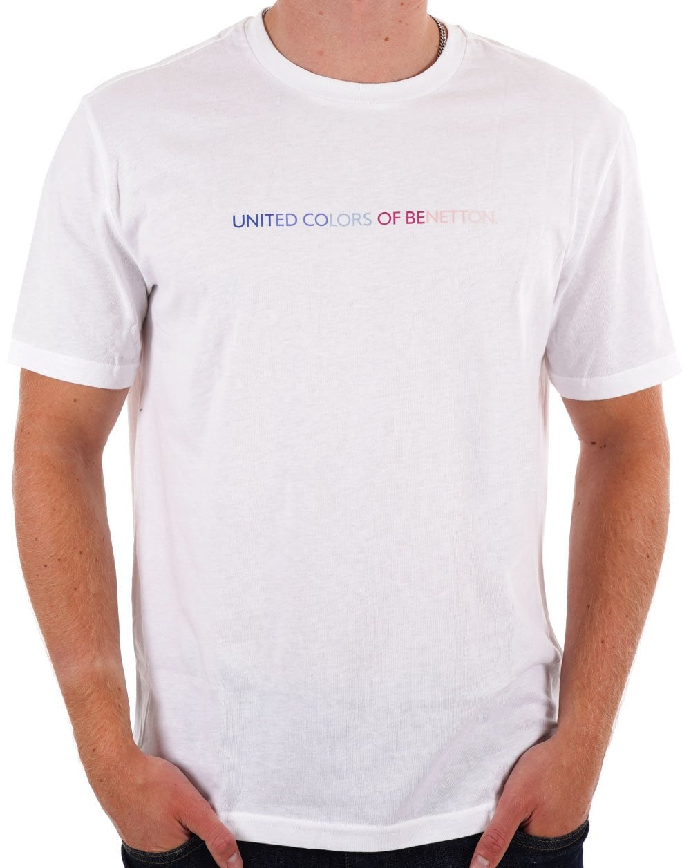 Benetton Pastels Logo T-shirt White