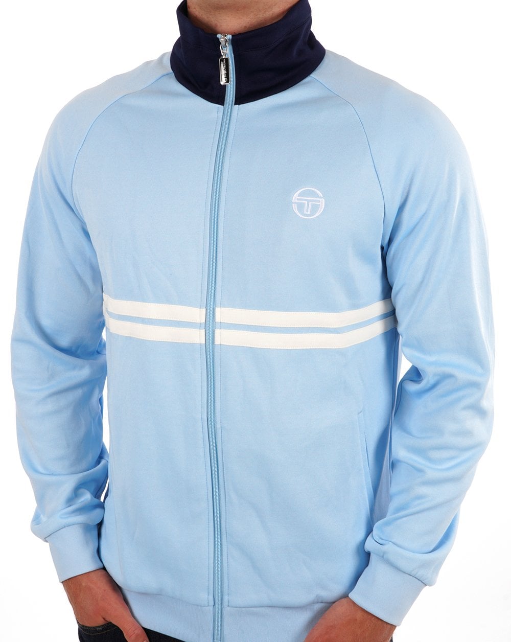 Sergio Tacchini Dallas Track Top Sky Blue / Navy