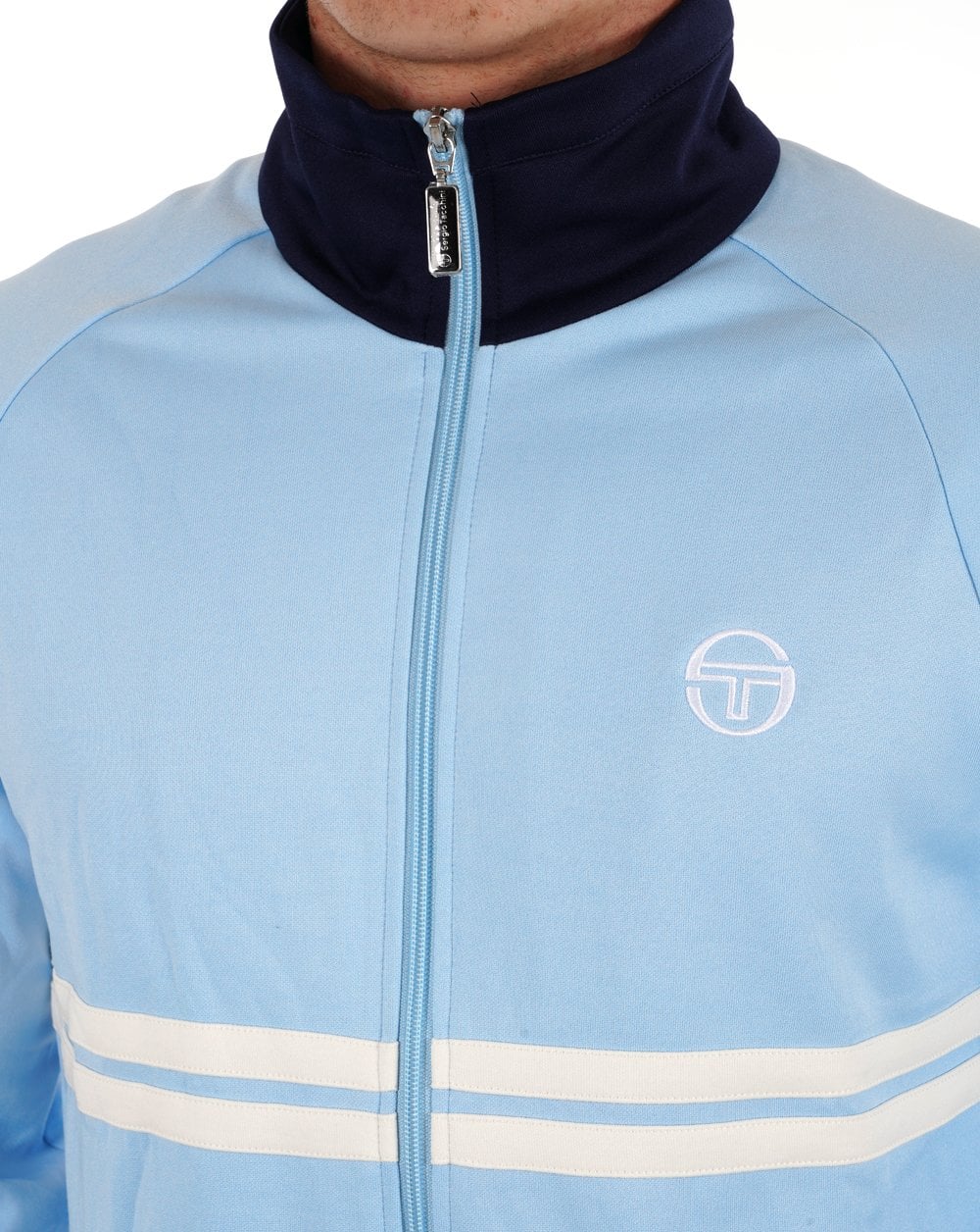 Sergio Tacchini Dallas Track Top Sky Blue / Navy
