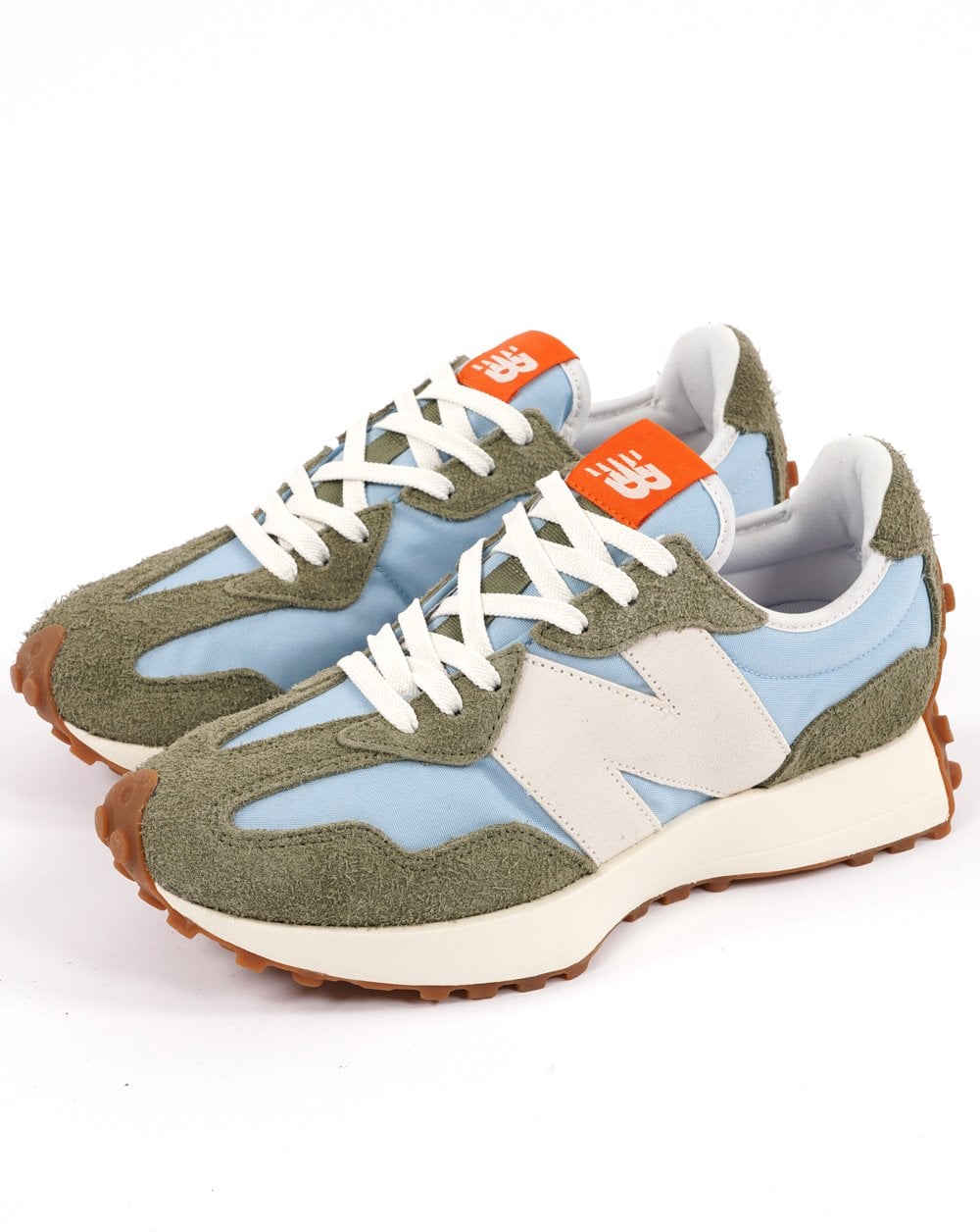 New Balance 327 Trainer Chrome Blue / Dk Olive