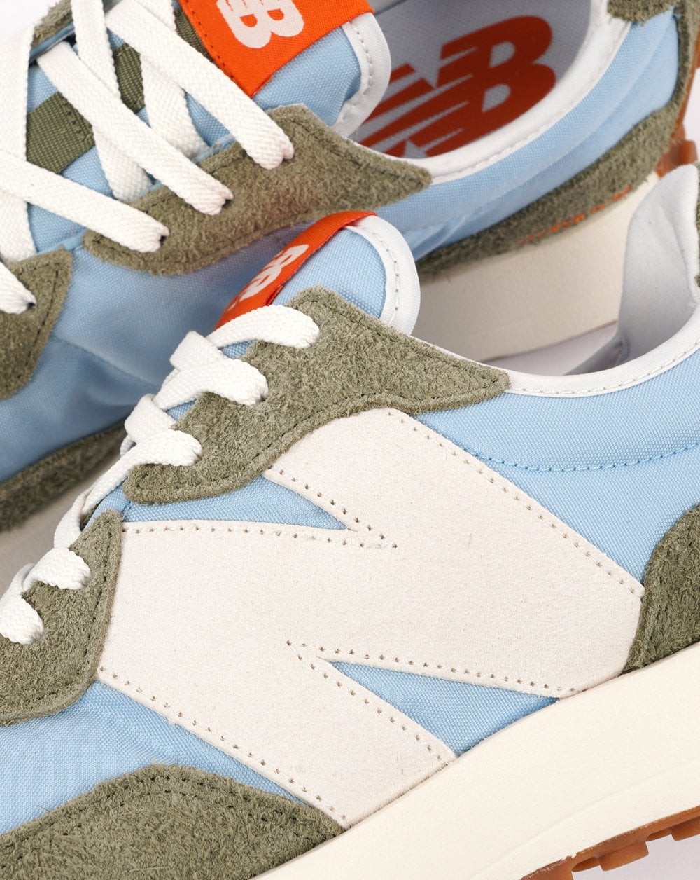 New Balance 327 Trainer Chrome Blue / Dk Olive