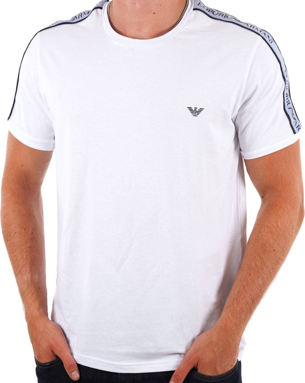 Emporio Armani Taping T-shirt White