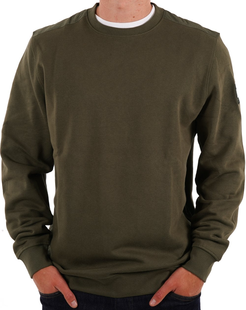 Weekend Offender F Bomb Sweatshirt Khaki Green