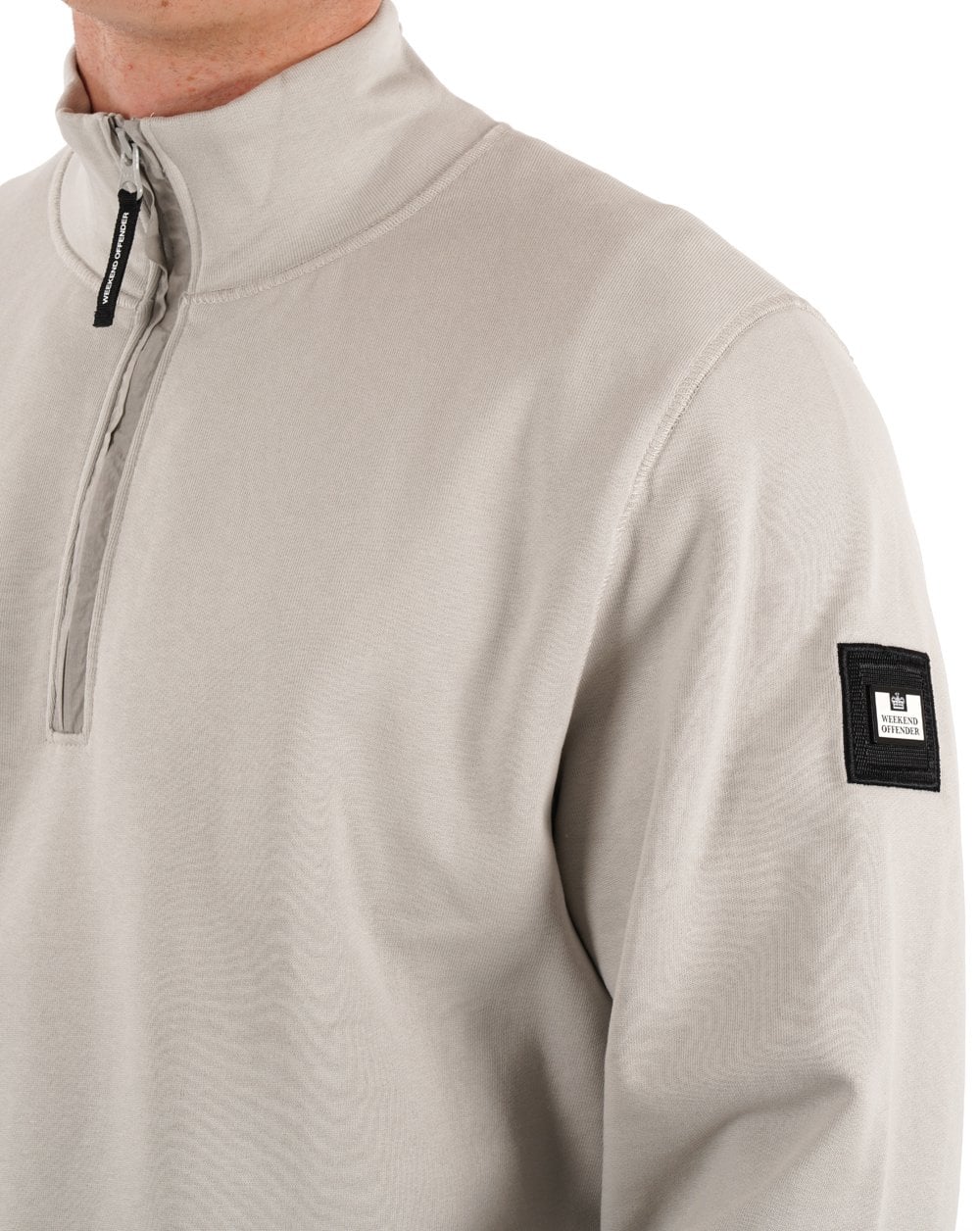 Weekend Offender 1/4 Zip Sweat Cement