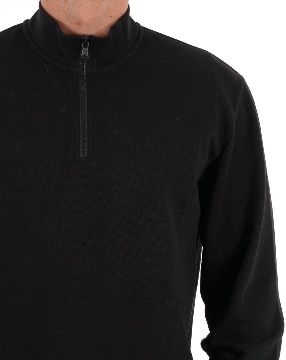 Emporio Armani 1/4 Zip Sweater Black