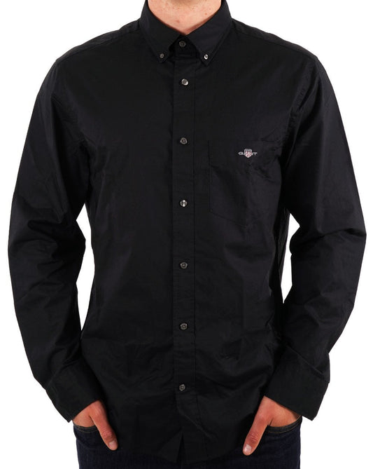 Gant Poplin Shirt Black
