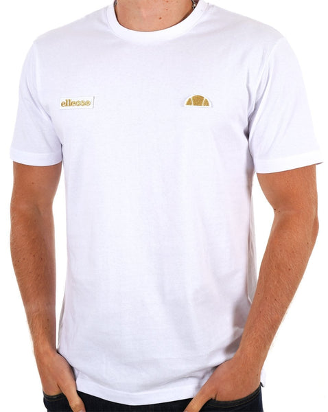 Ellesse Floran T Shirt White/Gold