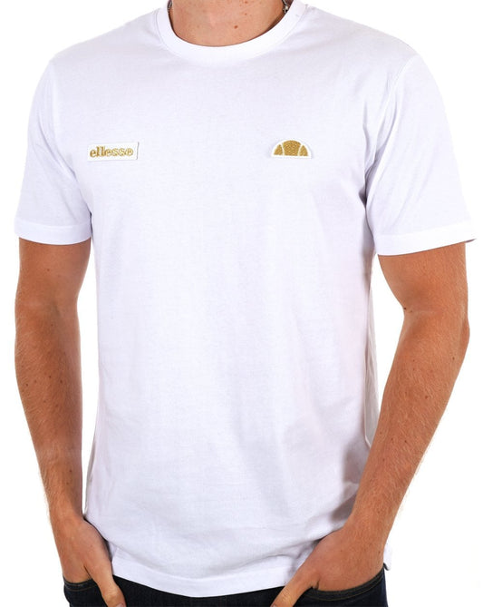 Ellesse Floran T Shirt White/Gold
