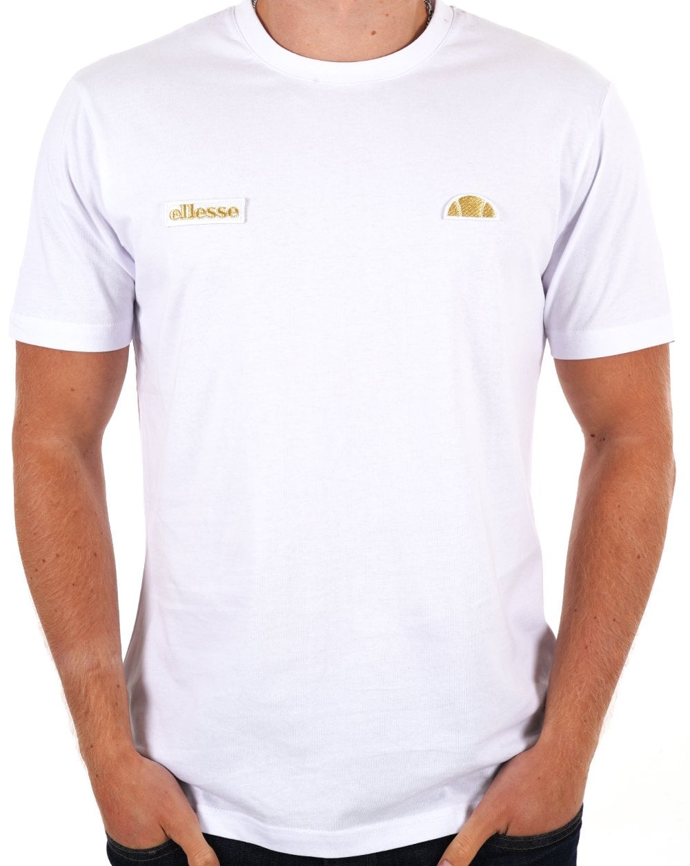 Ellesse Floran T Shirt White/Gold