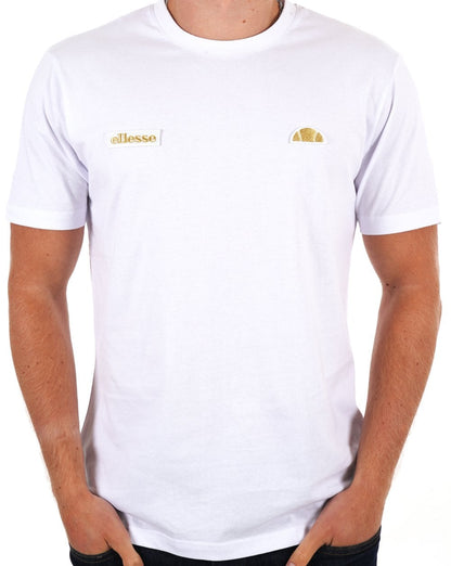 Ellesse Floran T Shirt White/Gold