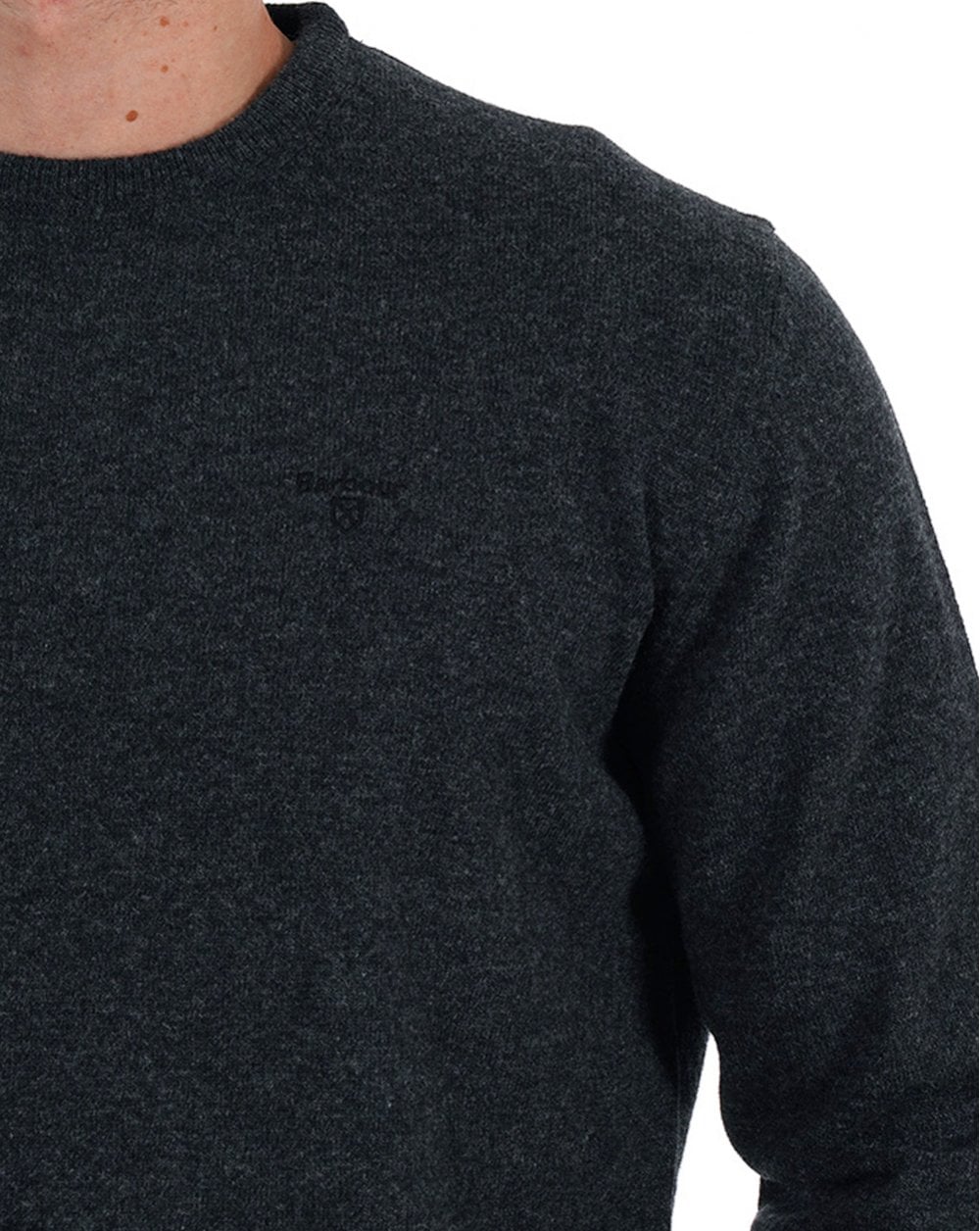 Barbour Lambswool Jumper Charcoal
