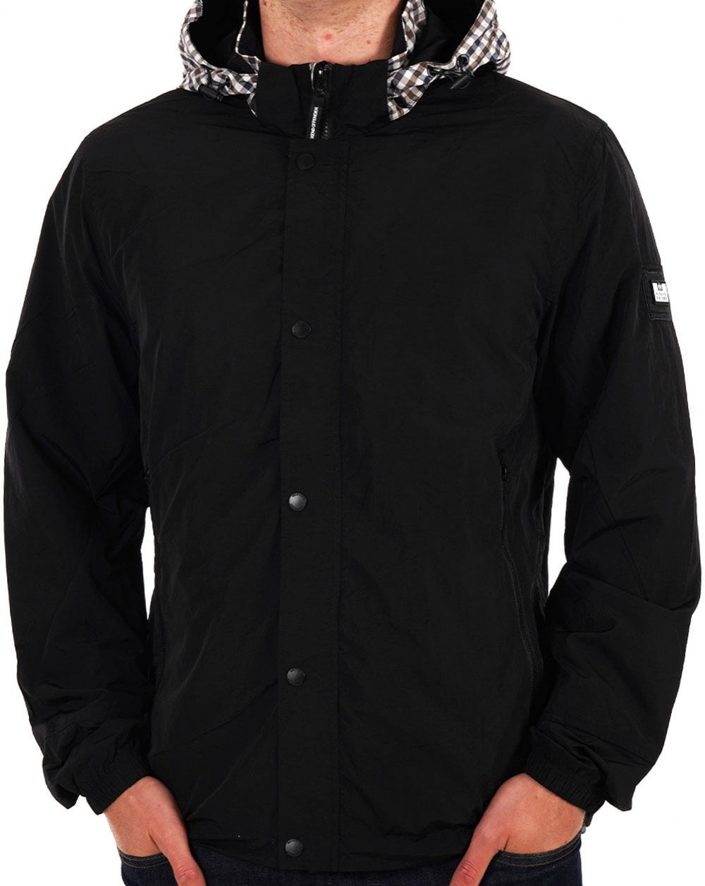 Weekend Offender Saunders AW Jacket Black/Check