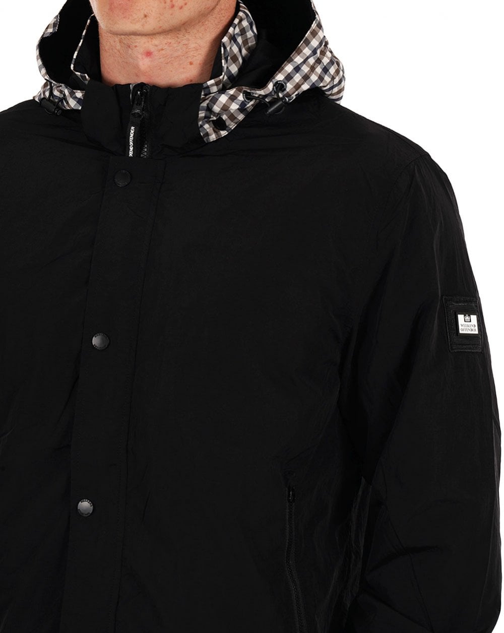 Weekend Offender Saunders AW Jacket Black/Check
