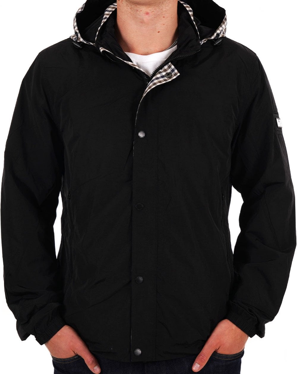 Weekend Offender Saunders AW Jacket Black/Check