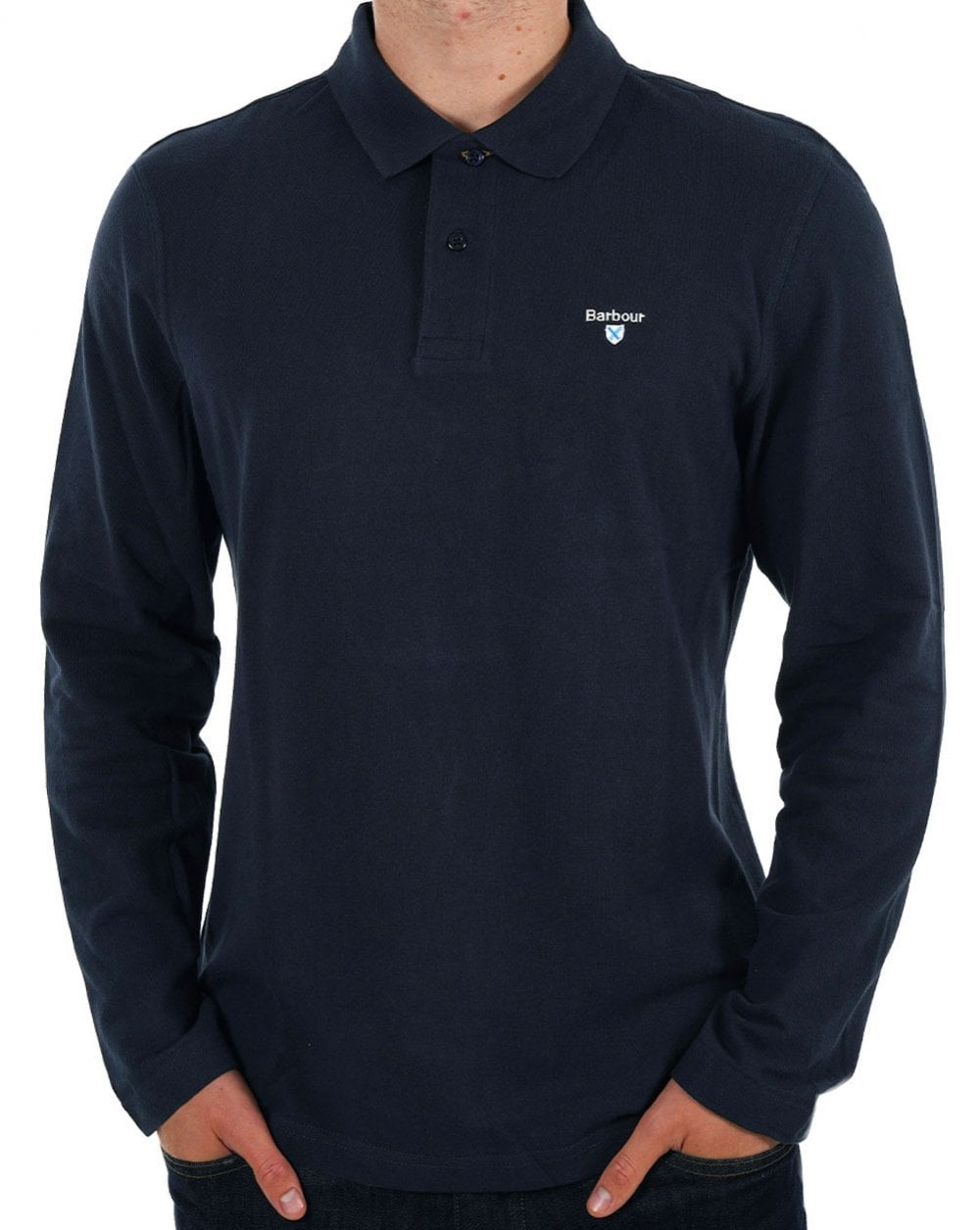Barbour Original Sports Long Sleeve Polo Navy