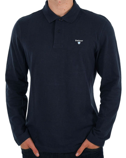 Barbour Original Sports Long Sleeve Polo Navy