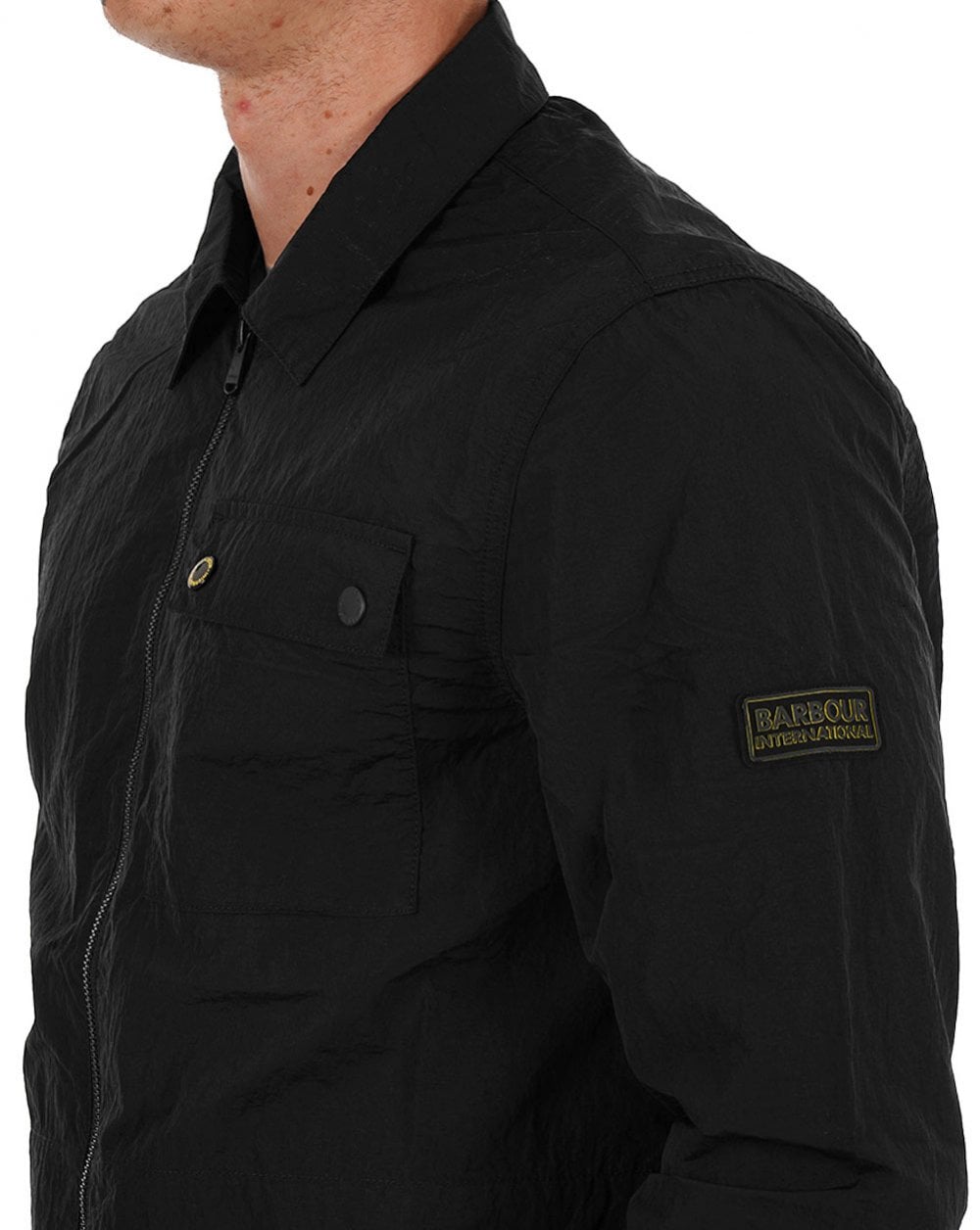 Barbour International Inline Overshirt Black