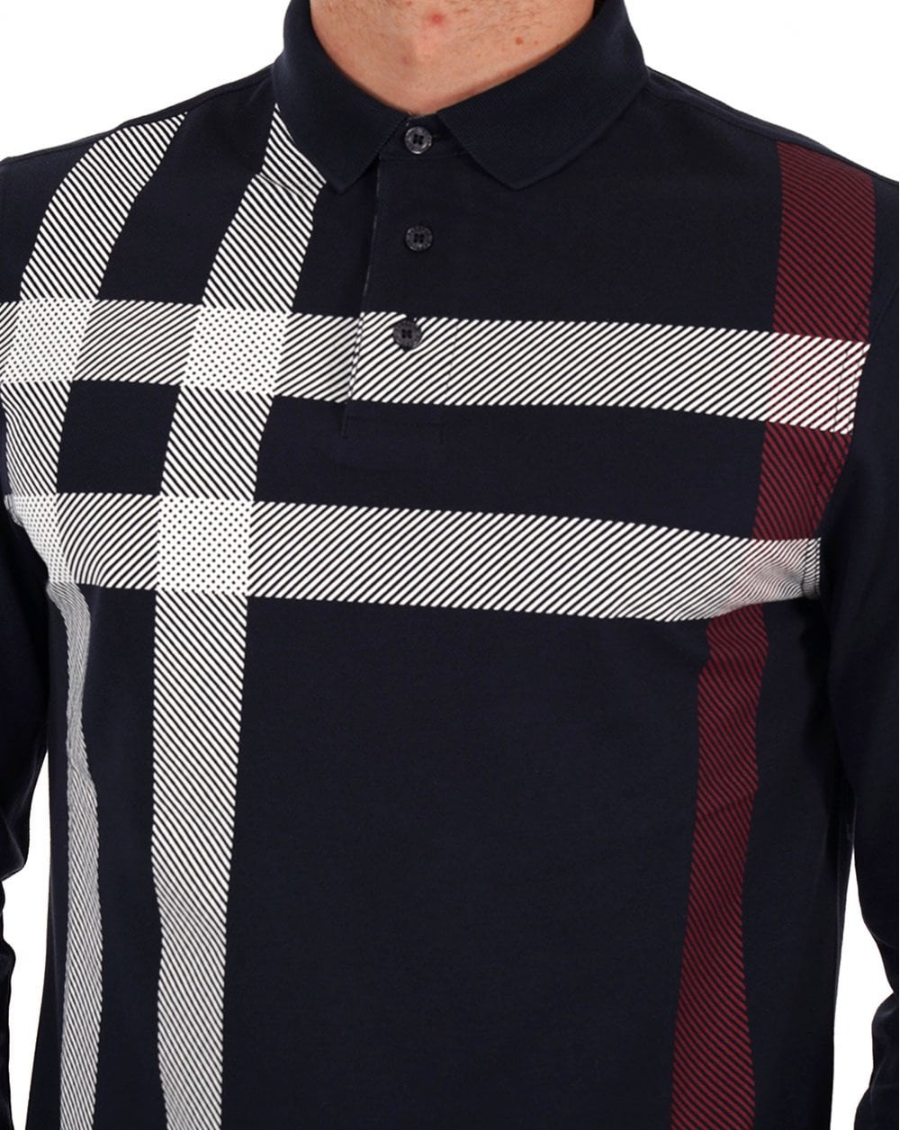 Barbour Blaine Long Sleeve Polo Shirt Dark Navy