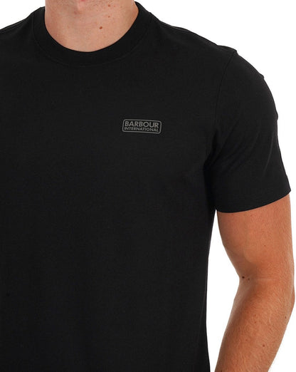 Barbour International Small Logo T-shirt Black/Pewter
