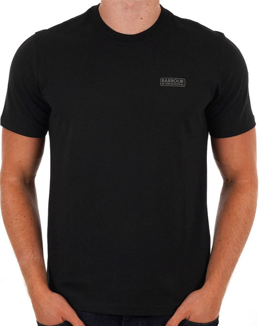 Barbour International Barbour International Small Logo T-shirt Black/Pewter