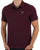 Barbour Tartan Pique Polo Shirt Dark Ruby