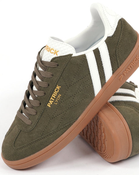 Patrick Lyon Trainers Olive/White/Gum