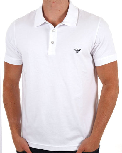 Emporio Armani Beach Polo Shirt White