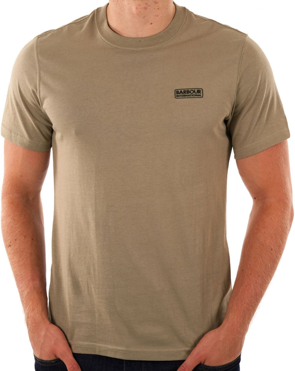 Barbour International Small Logo T-shirt Timberwolf