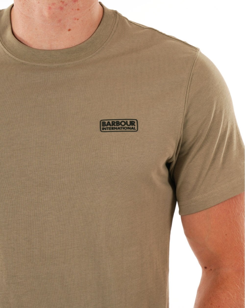 Barbour International Small Logo T-shirt Timberwolf
