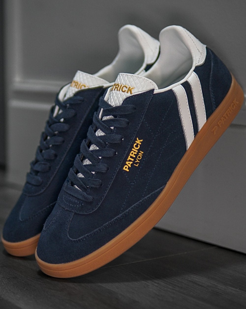 Patrick Lyon Trainers Navy/White/Gum