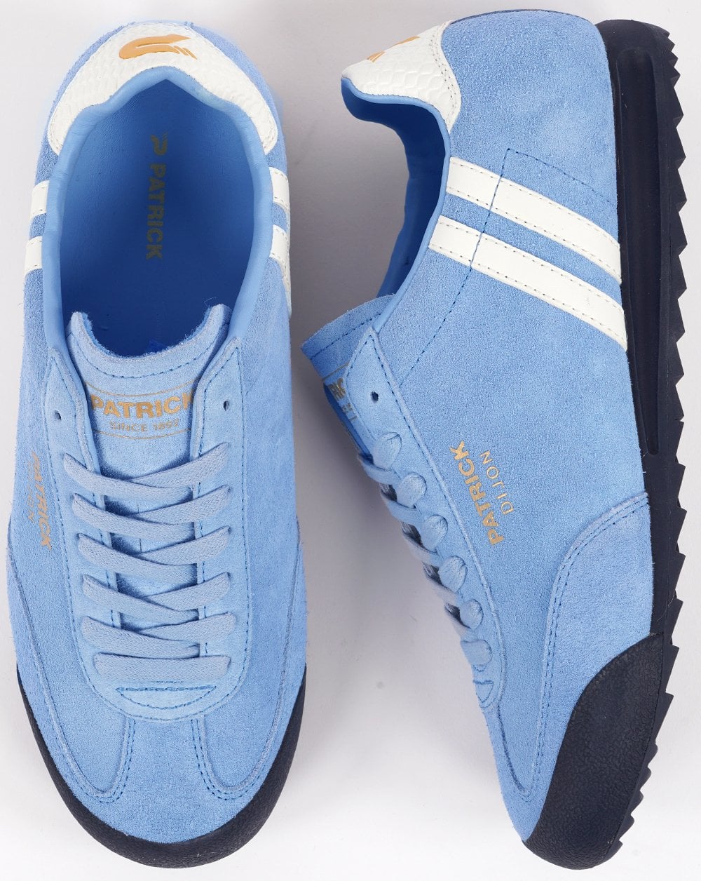 Patrick Dijon Trainers Sky Blue/White/Navy