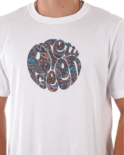 Pretty Green Wonderwall Paisley T Shirt White