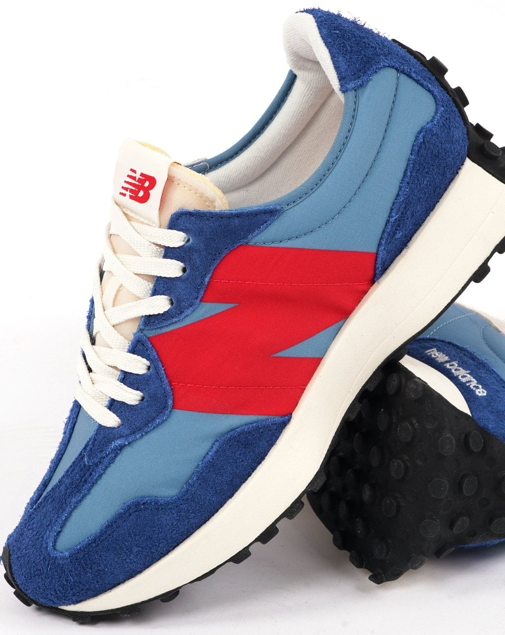 New Balance 327 Trainer Blue Red