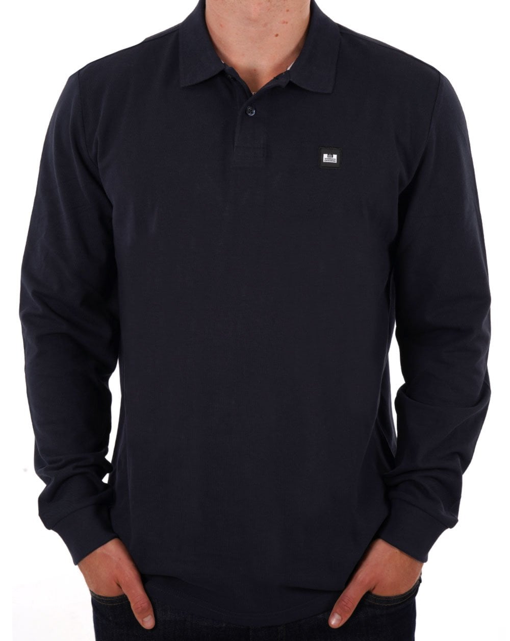 Weekend Offender Dice LS Polo Navy