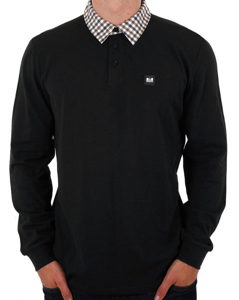 Weekend Offender Walker LS Polo Shirt Black