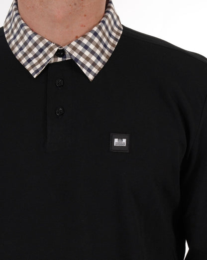 Weekend Offender Walker LS Polo Shirt Black