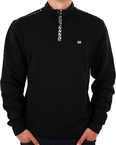 Weekend Offender Matisa Quarter Zip Sweatshirt Black