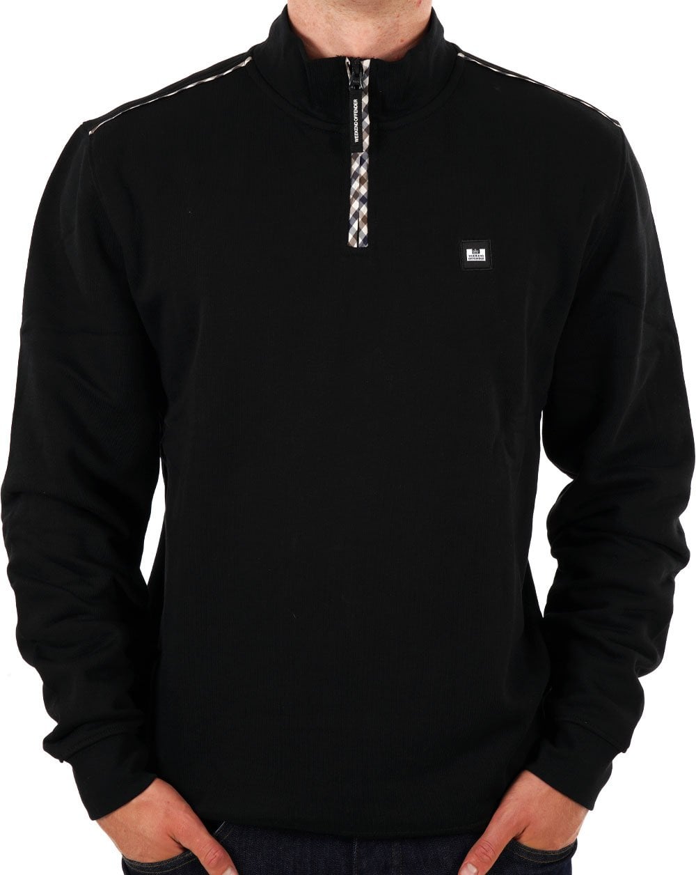 Weekend Offender Matisa Quarter Zip Sweatshirt Black