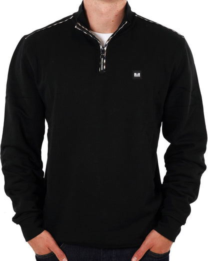 Weekend Offender Matisa Quarter Zip Sweatshirt Black
