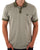 Pretty Green Travis Jacquard Polo Khaki Green